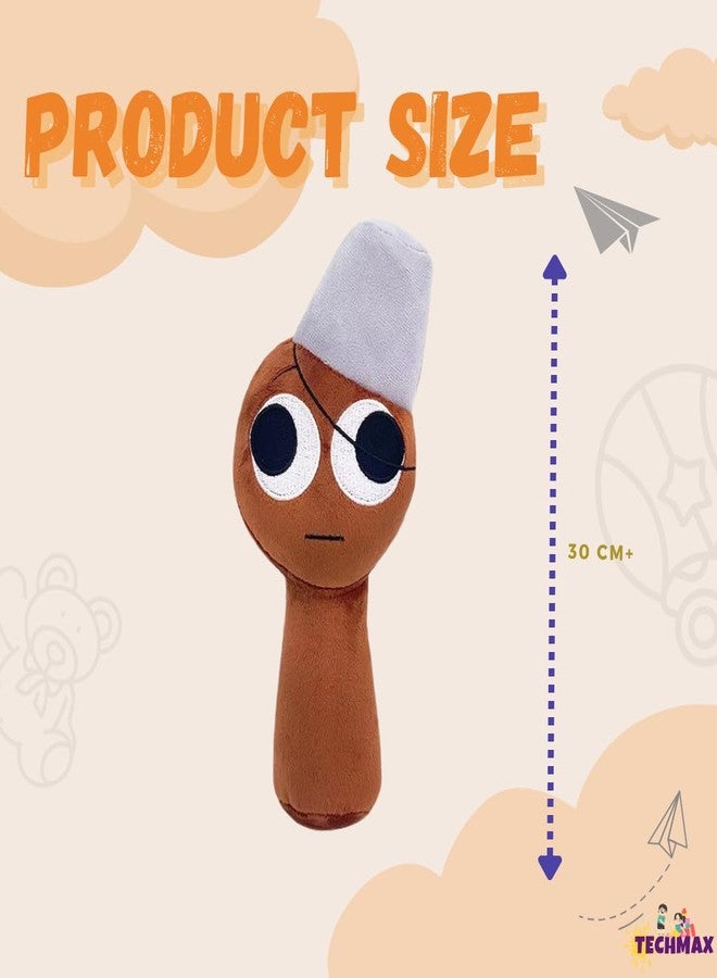 TechMax Solution Brown Bin Sprunki Plush Toys - Image 2